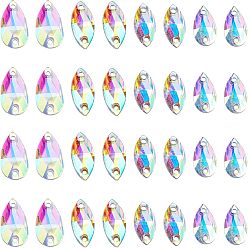 Разноцветный 160шт 4 стили акриловые рыболовные приманки, лопасти спиннера для рыболовного аттрактора, для жестких приманок червячные блесны изготовление блесен, граненая слеза и конский глаз, красочный, 40 шт / стиль