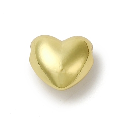 Настоящее золото 18K Латунные бусины, без свинца и без кадмия, долговечный, сердце, реальный 18 k позолоченный, 9.5x10x6 мм, отверстие : 1.6 мм