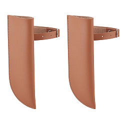 Saddle Brown PU Leather Flagpole Holder, Saddle Brown, 180x58x18mm