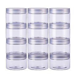 Clear Empty Food Sealed Plastic Bottles, Transparent Storage Tanks and Cartons, Clear, 7.2x5.2cm, 12pcs/set, Capacity: 130ml
