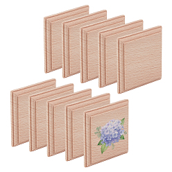 Белый Навахо 10шт деревянные строительные игрушки, квадратный, навахо белый, 60x60x7.5 мм