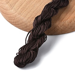 Кокосово-Коричневый 1 пучок нейлоновых ниток для изготовления бисерных украшений, кокосового коричневый, 1 мм, около 28.43 ярдов (26 м) / пачка