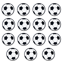 Football 15Pcs Sports Series Enamel Pin, Painting Alloy Badge for Backpack Clothes, Football, 25.5mm