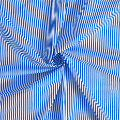 Синий 1хлопчатобумажная ткань в полоску, для аксессуаров одежды, синие, 160x100x0.02 см