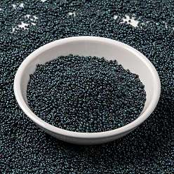 (RR2009) Matte Metallic Blue Iris MIYUKI Round Rocailles Beads, Japanese Seed Beads, 15/0, (RR2009) Matte Metallic Blue Iris, 1.5mm, Hole: 0.7mm, about 250000pcs/pound