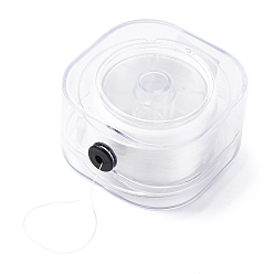 Белый Хрустальная эластичная эластичная нить, для браслетов изготовление ювелирных изделий из драгоценных камней ремесло из бисера, белые, 0.3 мм, около 109.36 ярдов (100 м) / рулон