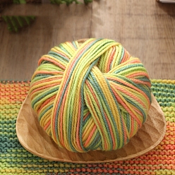 Желтый Кашемир сегмент окрашенная пряжа, для ткачества, вязание крючком, желтые, 2 мм, около 131.23 ярдов (120 м) / моток