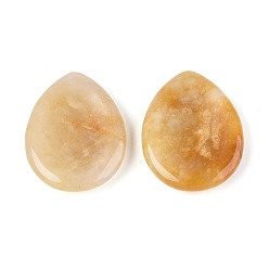 Топаз Нефрит Натуральный топаз нефрит камни для снятия беспокойства, слеза, 45x35x7.5~8 мм