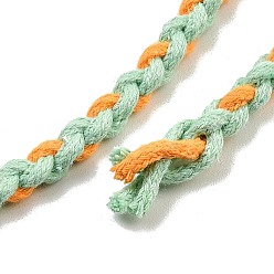 Светло-зеленый Круглый плетеный шнур из поликоттона, для diy craft, светло-зеленый, 8 мм, около 5.47 ярдов (5 м) / мешок