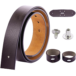 Кокосово-Коричневый Кожа смотреть группы, с железными винтами, кокосового коричневый, 125x3.75~3.9x0.35 см