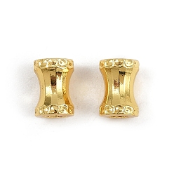 Золотой Стойки обшивки латунные бусины, долговечный, колонка, золотые, 7x5 мм, отверстие : 2 мм