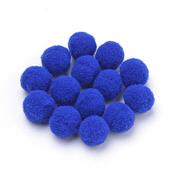 Синий Дикий кукла, полиэфирный жемчуг, круглые, синие, 9~10.5 мм