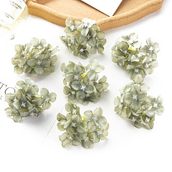 Темный Морско-зеленый Цветочные украшения из ткани, искусственный цветок, для украшения свадебного дома, темно-зеленый, 80x50 мм