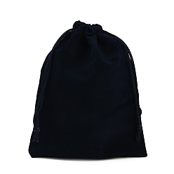 Темно-Синий Прямоугольник бархат пакеты, подарочные пакеты, темно-синий, 15x12 см