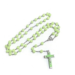 Бледно-Зеленый Подвески-колье из акрила и сплава, бледно-зеленый, 31.50 дюйм (80 см)