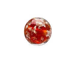 Красный Светящиеся бусины лэмпворк ручной работы с золотым песком, круглые, светящиеся в темноте бусы, красные, 8 мм, 100 шт