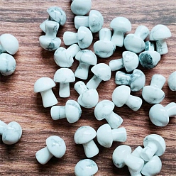 Говлит Фигурки целебных грибов из натурального говлита, Украшения из камня с энергией Рейки, 20 мм