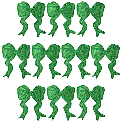 Зеленый Полиэстер гладить/пришивать заплатки, термоклей, аппликации из ткани, бантом, зелёные, 152x116x1 мм