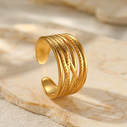 Золотой Крест 201 манжеты из нержавеющей стали для женщин, золотые, внутренний диаметр: 18 мм