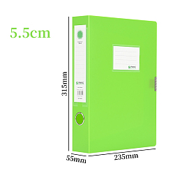 Лайм Пвх а4 хранение архивы ящики, пластиковые ящики для файлов, прямоугольные, желто-зеленые, 315x235x55 мм