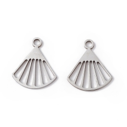 Нержавеющая Сталь Цвет Не тускнеющие 304 подвески из нержавеющей стали, фанатское очарование, цвет нержавеющей стали, 17x14.5x1 мм, отверстие : 1.8 мм