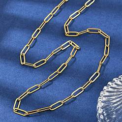 Золотой 304 колье из нержавеющей стали, ионное покрытие (ip), золотые, 29.92 дюйм (76 см)