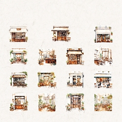 (52) Непрозрачная лаванда 30 шт. 15 стили наклейки для домашних животных, самоклеящиеся наклейки для скрапбукинга, детские поделки художественных промыслов, разноцветные, 85~90x85~91x0.1 мм, 2 шт / стиль