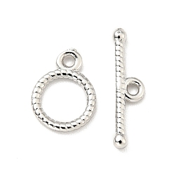 Платина Латуни Переключить застежками, без кадмия и без свинца, кольцо, платина, Кольцо: 10x7.5x1 mm, внутренний диаметр: 5.5 мм, отверстие : 1.2 мм, бар: 15x4x1.5 mm, отверстие : 1.2 мм