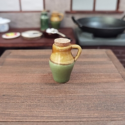 (932FM) Темно-синий аква-матовый с подкладкой Украшения из керамических банок, аксессуары для домашнего кукольного домика с микро-ландшафтом, притворяясь опорными украшениями, темно-золотистые, 30 мм