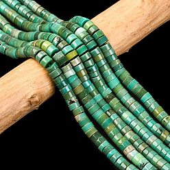 Натуральный Агат Натуральная зеленая трава, Диск / плоские круглые, 5~5.5x2.5~3 мм, отверстие : 1 мм, около 196 шт / нитка, 15.5 дюйм (39.5 см)