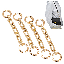 Golden 4Pcs Alloy Chain Bag Strap Extenders, Purse Making Supplies, Golden, 12cm