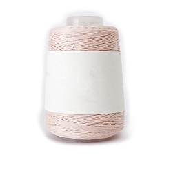 Misty Rose 280M Size 40 100% Cotton Crochet Threads, Embroidery Thread, Mercerized Cotton Yarn for Lace Hand Knitting, Misty Rose, 0.05mm