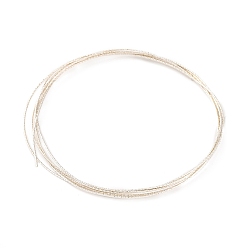 Серебро 925 пробка из стерлингового серебра, полужесткий провод, блестящая текстурированная круглая ювелирная проволока, серебряные, 0.64 мм