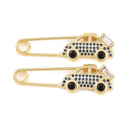 Настоящее золото 18K Латунные микро проложить кубического циркония подвески, скрепки и автомобильные брелоки, долговечный, стойки покрытие, без свинца и без кадмия, реальный 18 k позолоченный, 34.5x10x4 мм, отверстие : 3 мм