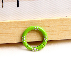 Зеленый лайм Кольца пружинных затворов, окрашенные распылением железной эмали, кольцо, зеленый лайм, 25 мм