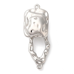 Платина Латунь раз по сравнению с застежками, без кадмия, без никеля и без свинца, прямоугольные, платина, 32 мм