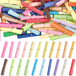 Color mezclado 100unidades de rollo de papel para mensajes en cápsulas de botellas, color mezclado, 30x6 mm