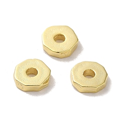 Настоящее золото 24K Латунной шариковой, круглые, реальный 24 k позолоченный, 8x2 мм, отверстие : 2.5 мм