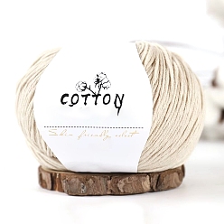 Желтая Старая Ткань  Молочная хлопчатобумажная пряжа, для одежды шарфы свитера шали шапки, старое кружево, 0.5~1 мм, около 131.23 ярдов (120 м) / моток