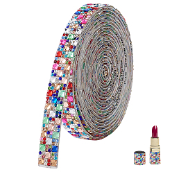 Разноцветный 3ярдовое стекло с горячей посадкой страз, красочный, 12 мм