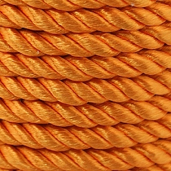 Dark Orange Twisted Nylon Thread, Dark Orange, 5mm, about 18~19yards/roll(16.4m~17.3m/roll)
