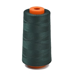 Dunkles schiefergrau Polyester-Maschinenstickgarn, Nähgarn, dunkles schiefergrau, 0.1 mm, ca. 5000.00 Yards (4572 m)/Rolle