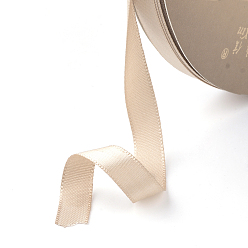 Светло-коричневый Односторонняя атласная лента, хорошо для партии украсить, загар, 5/8 дюйм (15 мм), о 100yards / рулон (91.44 м / рулон)