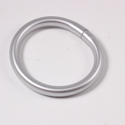 Серебро Браслеты из ПВХ с распылительной покраской для женщин, серебряные, 3/8 дюйм (1 см), внутренний диаметр: 2-1/2 дюйм (6.5 см)