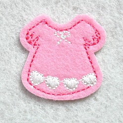 Pink Computerized Embroidery Cloth Iron on/Sew on Patches, Costume Accessories, Appliques, Clothes, Pink, 35x35mm