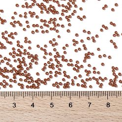 (46LF) Opaque Frost Terra Cotta TOHO Round Seed Beads, Japanese Seed Beads, (46LF) Opaque Frost Terra Cotta, 15/0, 1.5mm, Hole: 0.7mm, about 3000pcs/bottle, 10g/bottle