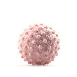 Розовый TPR колючие жесткие массажные шарики, шарик-массажер от боли в мышцах, туманная роза, 50 мм