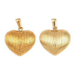 Золотой 304 подвески из нержавеющей стали, шарма сердца, золотые, 25x25.5x6.5 мм, отверстие : 6.5x3.5 мм