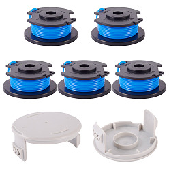 Черный 5шт. AC14RL3A сменная катушка лески с крышкой для триммера Ryobi One+ 24V, 18В, и 40V триммеры, чёрные, 0.065 дюйм, 11фут/шт