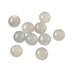 Grey Moonstone Кабошоны натурального серого лунного камня, полукруглые / купольные, 9.5~10.5x4.5~5.5 мм